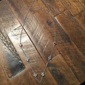 Multicolored gemstone necklace